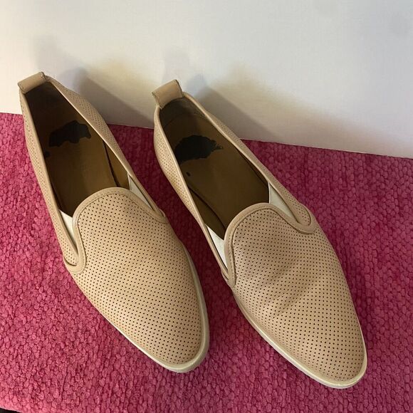 Everlane The Leather Street Shoe Pointed Toe Perforated Natural Beige Size 7.5 - Picture 11 of 12